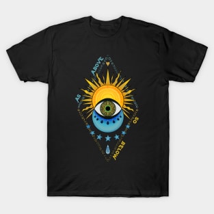 As above, so below. The moon and the Sun T-Shirt